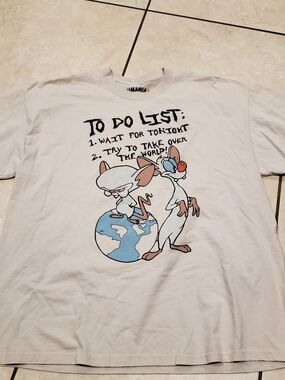 Brain Dead 'To Do List' White Graphic Tee